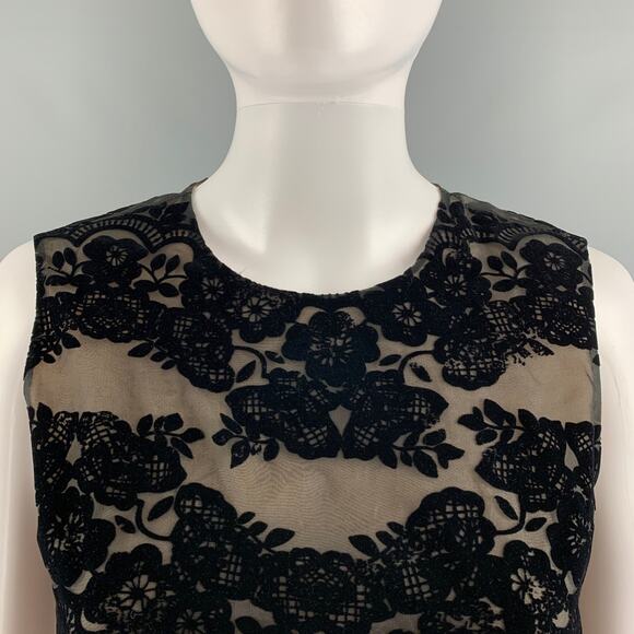 RED VALENTINO Size XS Black Lace A-Line Dress - Picture 2 of 5